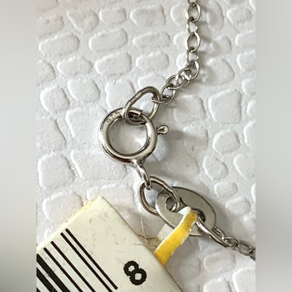 Vintage 925 Sterling Silver Etched Heart Pendant Necklace - Picture 13 of 16